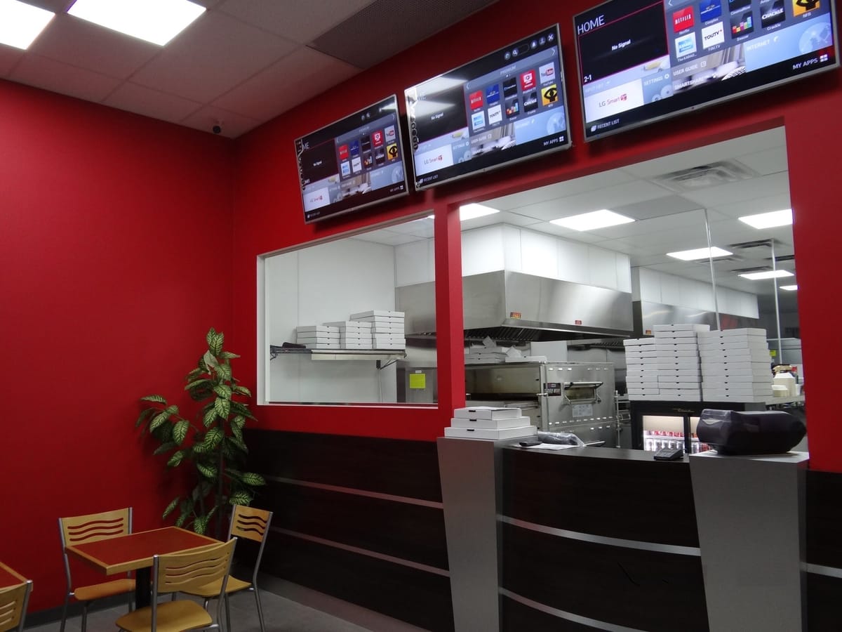 Inside Millcreek Pizza Ellerslie