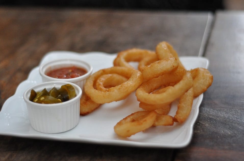 Crispy onion rings