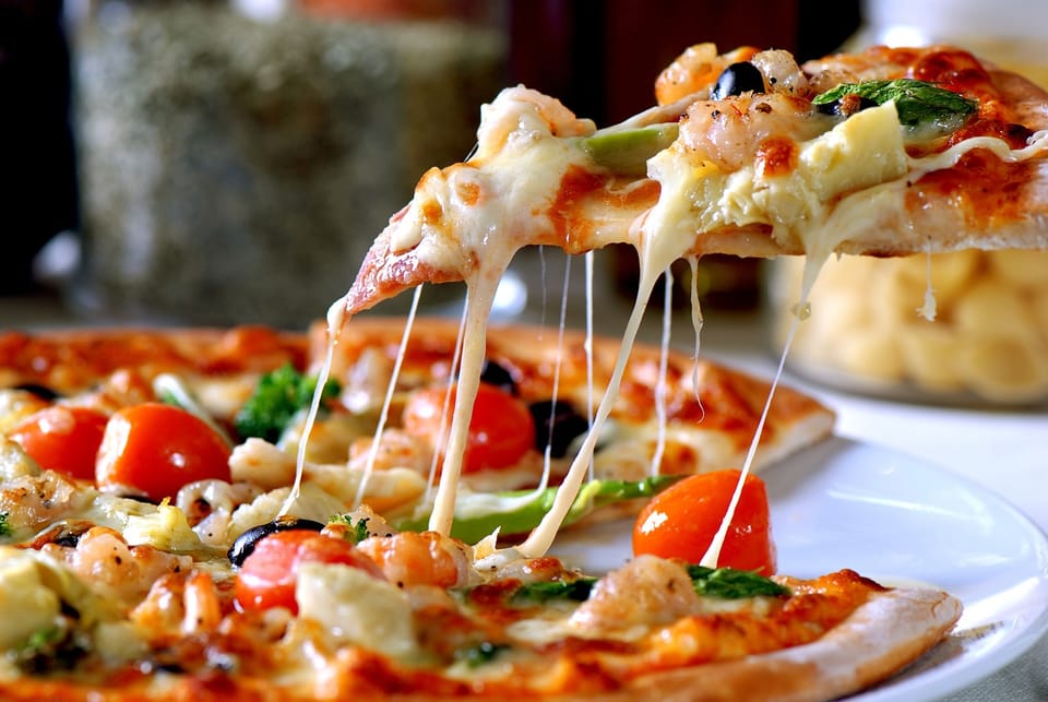 Coconut Korma Chicken pizza